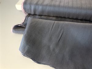 Acetat / viscose foer - med fine striber og struktur i blid blåbær